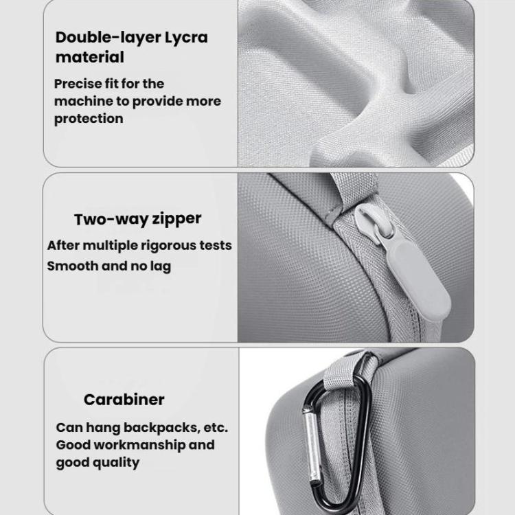 Bolsa de almacenamiento, carcasa rígida portátil, impermeable y protectora (gris) — imagen 9