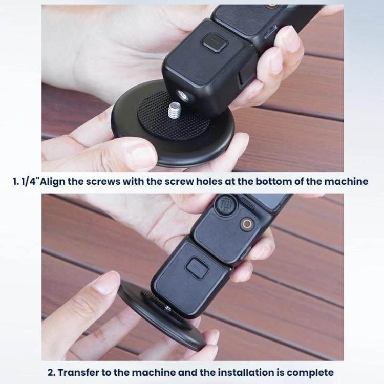 Soporte de escritorio Flymile de aleación de aluminio para DJI Osmo Pocket 3 (negro) — imagen 5
