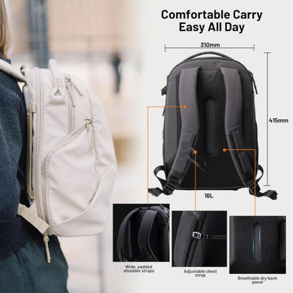 Mochila para cámara de 22 l y 16 pulgadas para portátil, DSLR, cámaras sin espejo y drones, ideal para fotografía creativa y…
