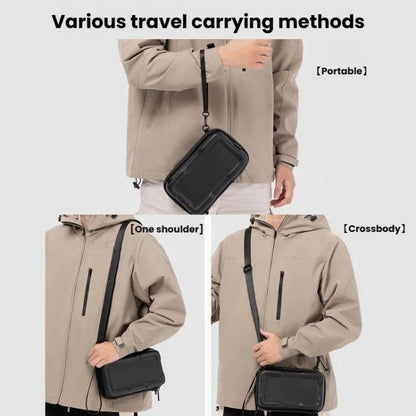 Bolsa de almacenamiento rígida de EVA Cwatcun D224, mediana, resistente a golpes y a la presión para DJI Osmo Pocket 3 (negr…