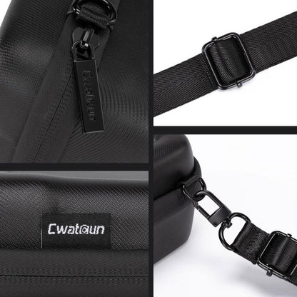Bolsa de almacenamiento rígida de EVA Cwatcun D224, mediana, resistente a golpes y a la presión para DJI Osmo Pocket 3 (negr…