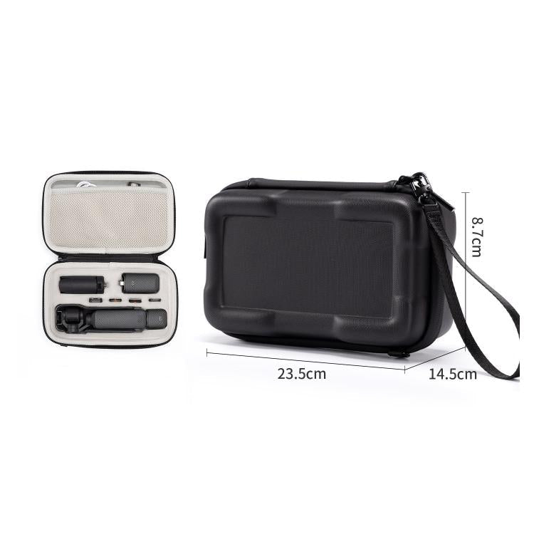 Bolsa de almacenamiento rígida de EVA Cwatcun D224, mediana, resistente a golpes y a la presión para DJI Osmo Pocket 3 (negr…