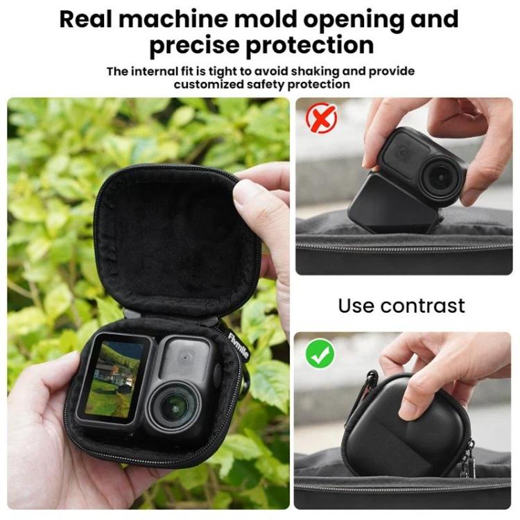 Caja protectora de almacenamiento para cámara de acción Osmo Nano Flymile (negra) para DJI Osmo — imagen 4