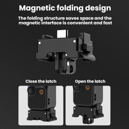Base adaptadora de carga magnética de liberación rápida Flymile para DJI Osmo Pocket 3 (negra) — imagen 6