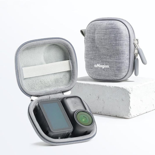 Estuche rígido aMagisn Mini para cámara Osmo Nano, funda protectora compacta con mosquetón (gris) para DJI Mini