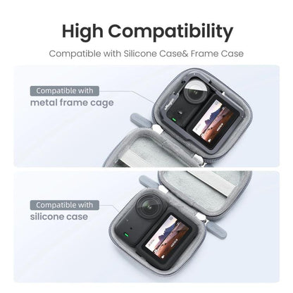 Estuche rígido aMagisn Mini para cámara Osmo Nano, funda protectora compacta con mosquetón (gris) para DJI Mini — imagen 4