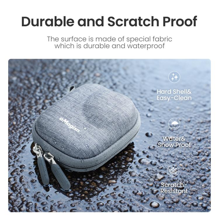 Estuche rígido aMagisn Mini para cámara Osmo Nano, funda protectora compacta con mosquetón (gris) para DJI Mini — imagen 7