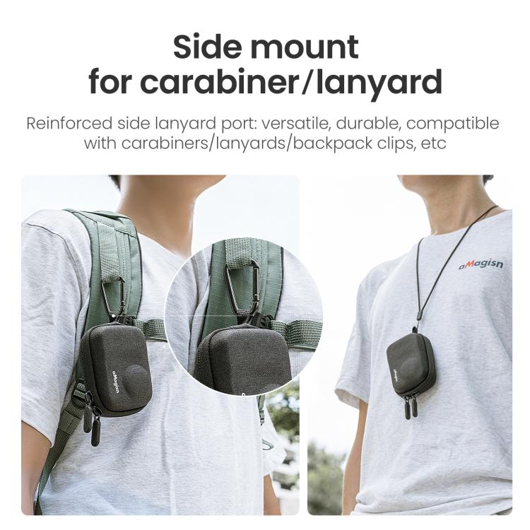 Estuche rígido aMagisn Mini para cámara Osmo Nano, funda protectora compacta con mosquetón (gris) para DJI Mini — imagen 9