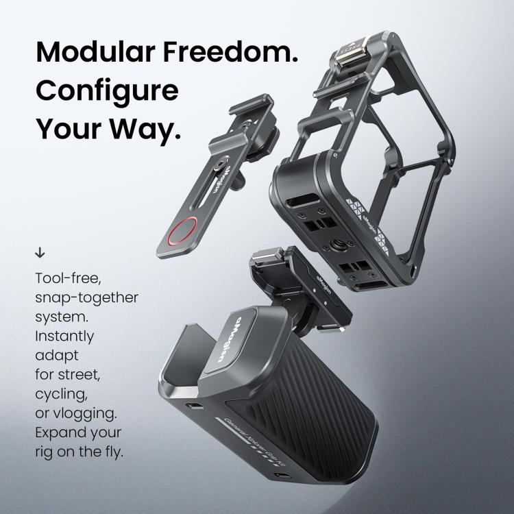 Kit de empuñadura metálica Universal AMagisn Xplorer para cámara Pro/4/3, Insta360 GO Ultra/Ace Pro 2/Ace, GoPro HERO13 Blac…