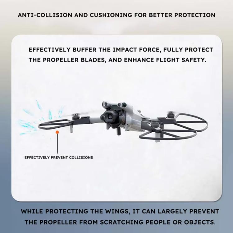 Protectores de hélice anticolisión, anillo de parachoques protector, protector de altura gris para DJI Mini 5 Pro — imagen 4