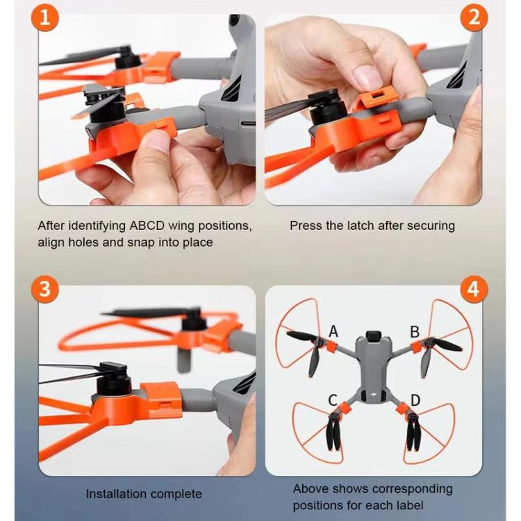 Protectores de hélice anticolisión, anillo de parachoques negro, protector de altura para DJI Mini 5 Pro — imagen 7