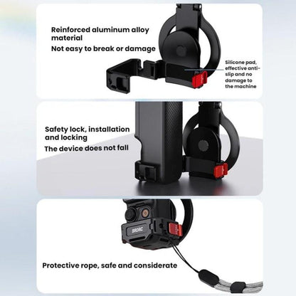 Soporte magnético expandible para teléfono BRDRC con zapata fría para DJI Osmo Pocket 3 (negro) — imagen 14