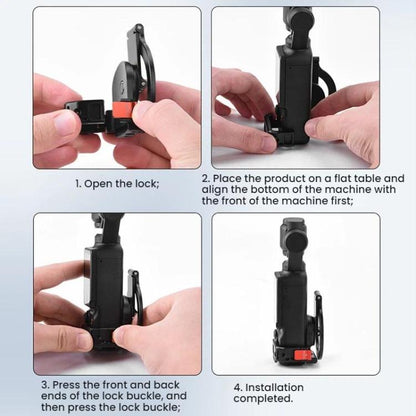 Soporte magnético expandible para teléfono BRDRC con zapata fría para DJI Osmo Pocket 3 (negro) — imagen 15