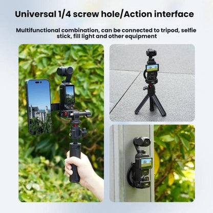 Soporte magnético expandible para teléfono BRDRC con zapata fría para DJI Osmo Pocket 3 (negro) — imagen 5