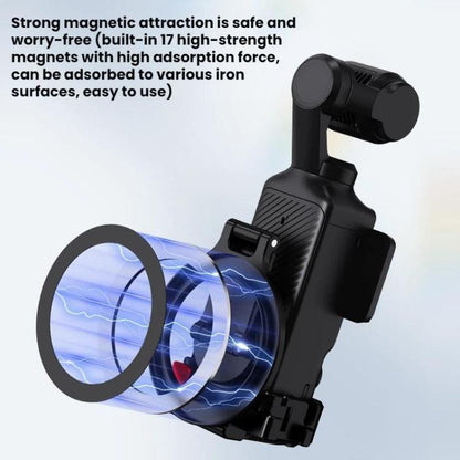 Soporte magnético expandible para teléfono BRDRC con zapata fría para DJI Osmo Pocket 3 (negro) — imagen 6
