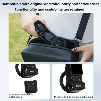 Soporte magnético expandible para teléfono BRDRC con zapata fría para DJI Osmo Pocket 3 (negro) — imagen 8