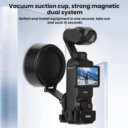 Soporte magnético expandible para teléfono BRDRC con zapata fría para DJI Osmo Pocket 3 (negro) — imagen 9