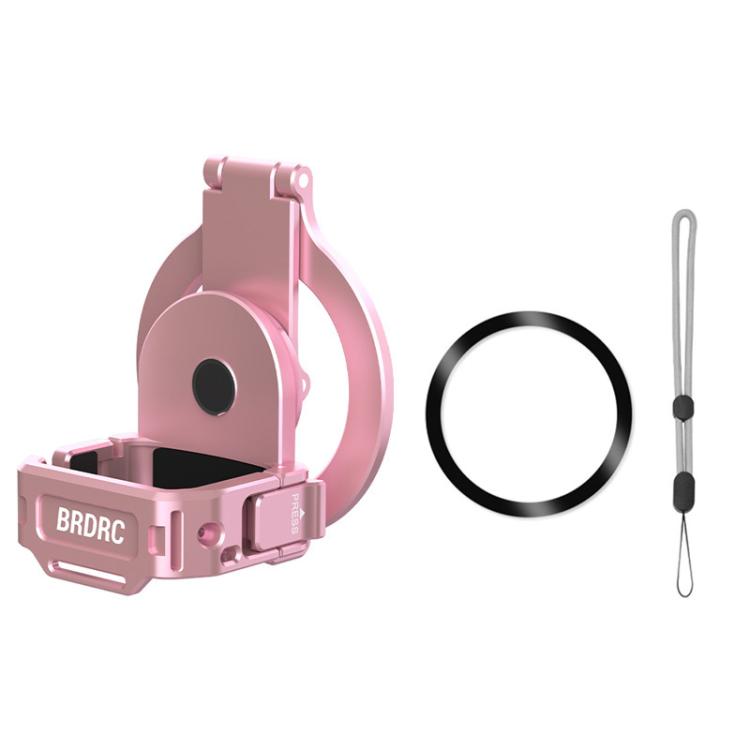 Soporte magnético expandible para teléfono BRDRC con zapata fría para DJI Osmo Pocket 3 (rosa)