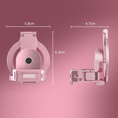 Soporte magnético expandible para teléfono BRDRC con zapata fría para DJI Osmo Pocket 3 (rosa) — imagen 2