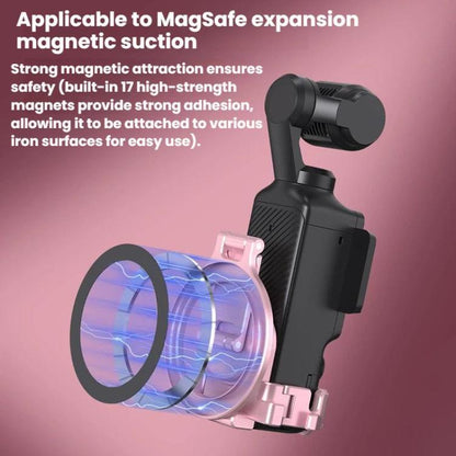 Soporte magnético expandible para teléfono BRDRC con zapata fría para DJI Osmo Pocket 3 (rosa) — imagen 11
