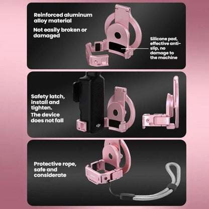 Soporte magnético expandible para teléfono BRDRC con zapata fría para DJI Osmo Pocket 3 (rosa) — imagen 10