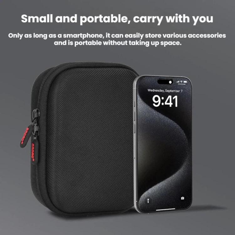 Bolsa de almacenamiento portátil para accesorios de cámara de acción Osmo Nano BRDRC (negra) para DJI Osmo — imagen 3