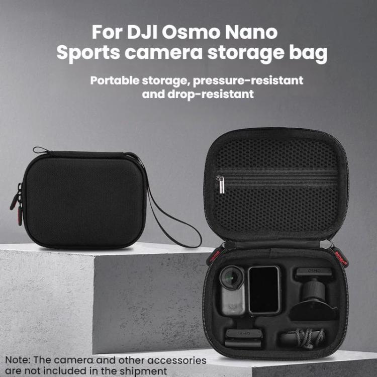 Bolsa de almacenamiento portátil para accesorios de cámara de acción Osmo Nano BRDRC (negra) para DJI Osmo — imagen 9