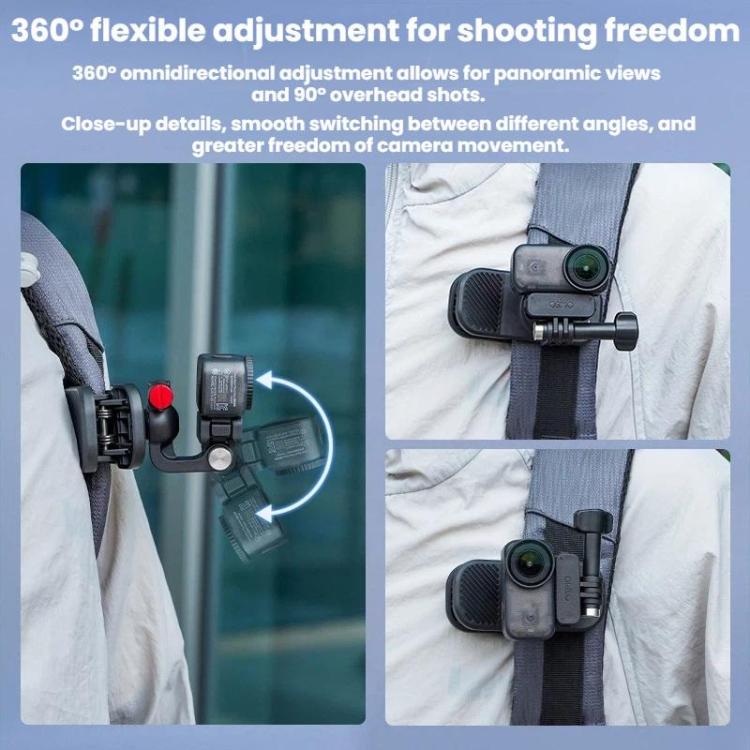 Soporte para cámara con correa de hombro para mochila /GoPro/Insta360, especificaciones: estándar — imagen 5