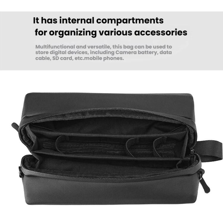 Bolsa de transporte y almacenamiento para cámara y accesorios Osmo Nano, bandolera portátil (negra) para DJI Osmo — imagen 3