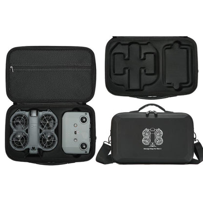 Estuche rígido de transporte, bolsa bandolera moldeada a medida para DJI Neo (negra)