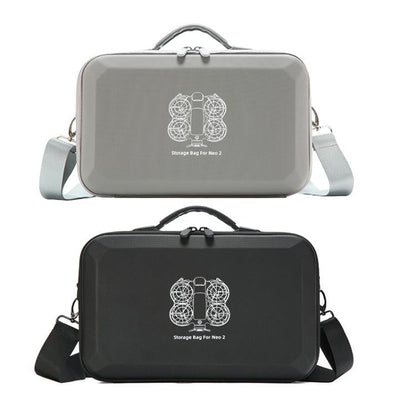 Estuche rígido de transporte, bolsa bandolera moldeada a medida para DJI Neo (gris) — imagen 2