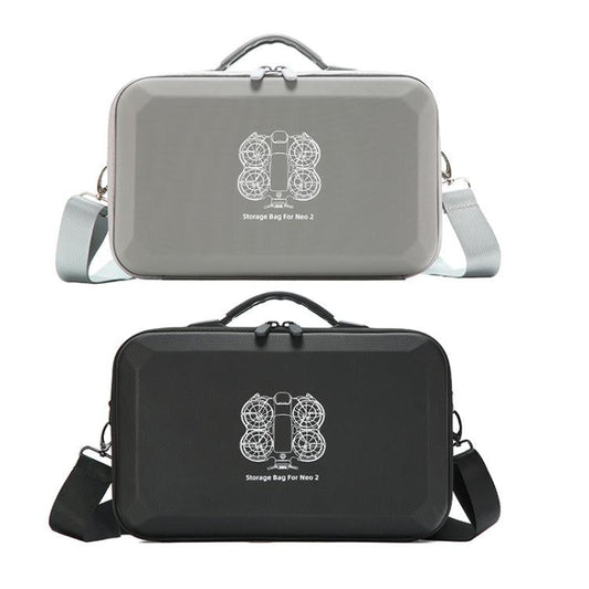 Estuche rígido de transporte, bolsa bandolera moldeada a medida para DJI Neo (gris) — imagen 2