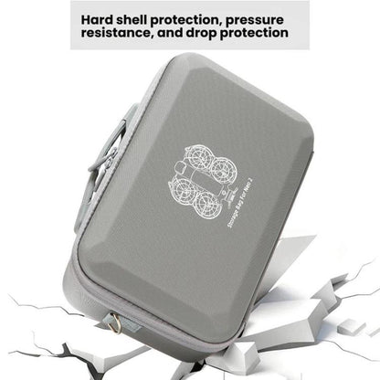 Estuche rígido de transporte, bolsa bandolera moldeada a medida para DJI Neo (negra) — imagen 5