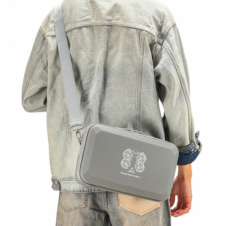 Estuche rígido de transporte, bolsa bandolera moldeada a medida para DJI Neo (gris) — imagen 6