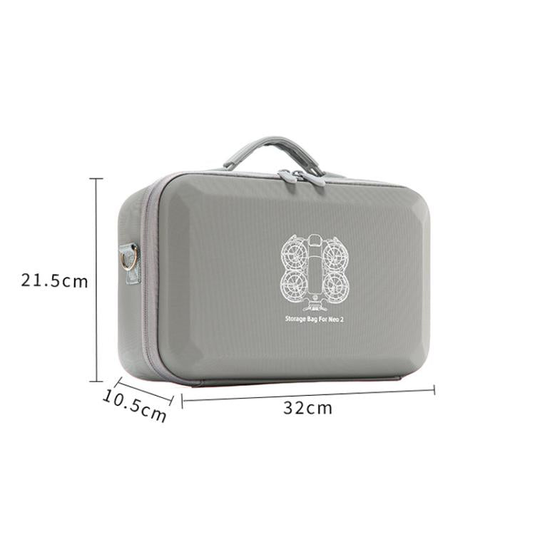 Estuche rígido de transporte, bolsa bandolera moldeada a medida para DJI Neo (negra) — imagen 9