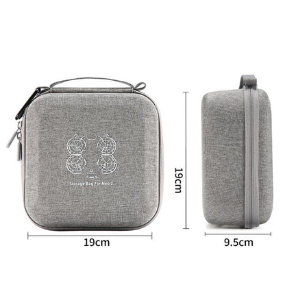 Estuche rígido compacto y portátil para dron 2 con clip metálico para DJI Neo (gris) — imagen 8