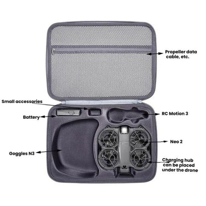 Bolsa bandolera rígida para DJI Neo (Gris) — imagen 4