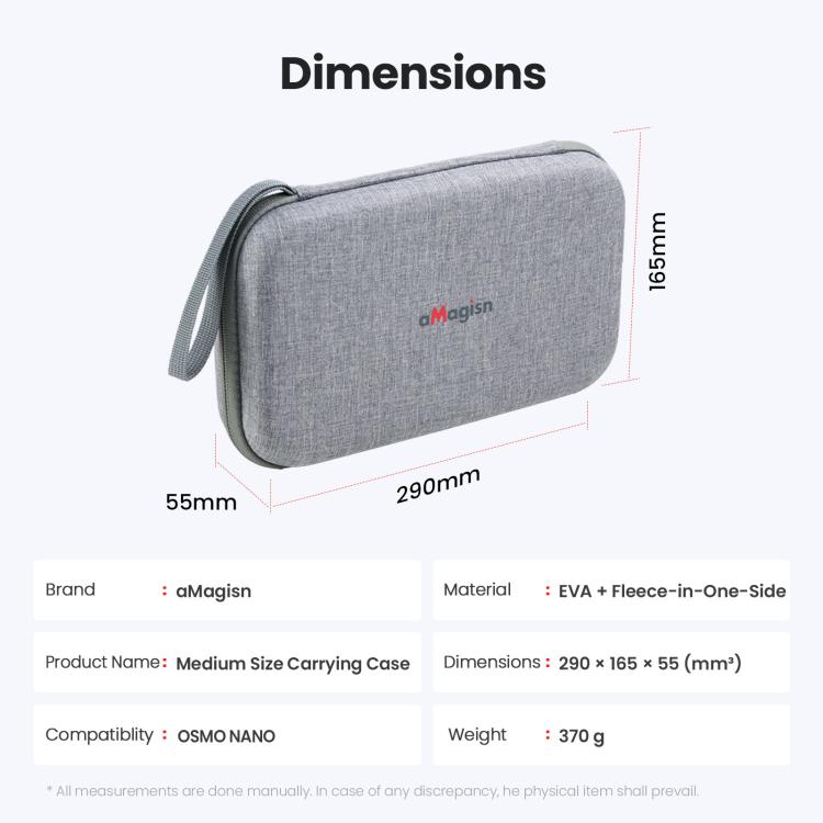 Estuche de transporte rígido mediano aMagisn (gris) — imagen 12