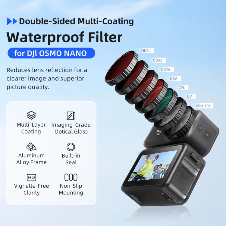 Filtro UV impermeable para lente Osmo Nano aMagisn para DJI Osmo — imagen 3