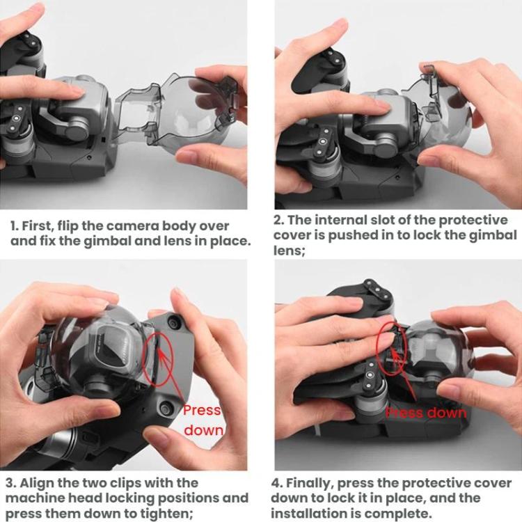 Clip Gimbal Parasol de Lente para DJI Mavic 2 (Pro) — imagen 5