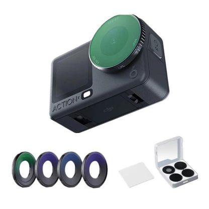 Kit de filtros 4 en 1 para cámara : filtros de lente CPL/ND8/ND16/ND32 para DJI Osmo Action 6