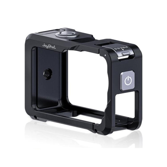 Jaula protectora de aluminio de doble apertura Joyshot para DJI Osmo Action 6 (negro)