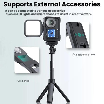 Jaula protectora de aluminio de doble apertura Joyshot para DJI Osmo Action 6 (negro) — imagen 7