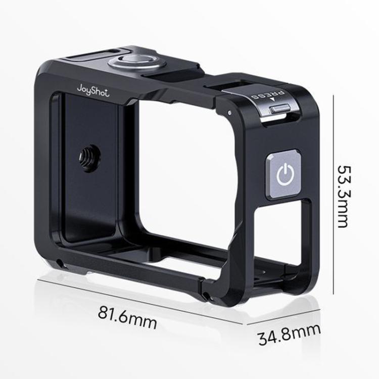 Jaula protectora de aluminio de doble apertura Joyshot para DJI Osmo Action 6 (negro) — imagen 9