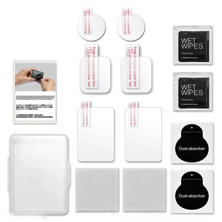 Kit de 2 protectores de pantalla de vidrio templado HD para lente transparente para DJI Osmo Action 6