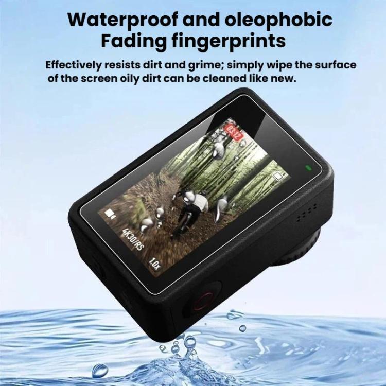 Kit de 2 protectores de pantalla de vidrio templado HD para lente transparente para DJI Osmo Action 6 — imagen 5
