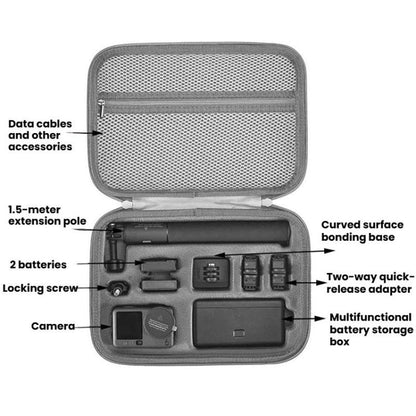 Bolsa de transporte impermeable y resistente a golpes para cámara Adventure Combo para DJI Osmo Action 6 (negra) — imagen 8