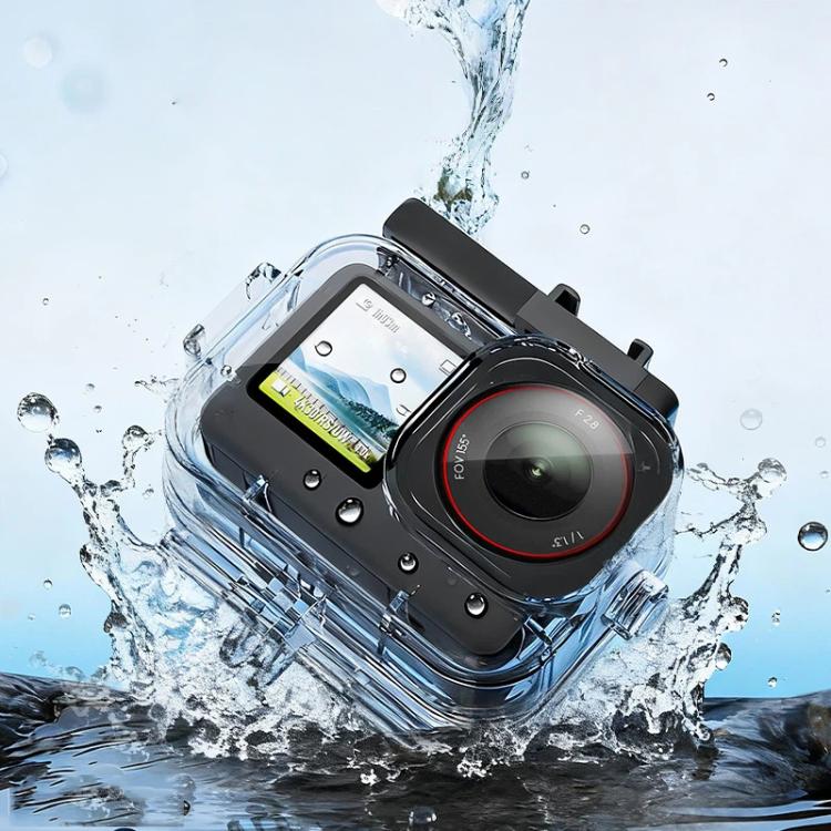 Carcasa impermeable, 70 m, IPX8, para buceo, con doble zapata fría para DJI Osmo Action 6 (transparente)
