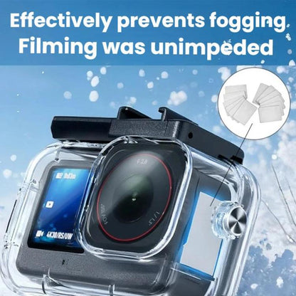 Carcasa impermeable, 70 m, IPX8, para buceo, con doble zapata fría para DJI Osmo Action 6 (transparente) — imagen 8