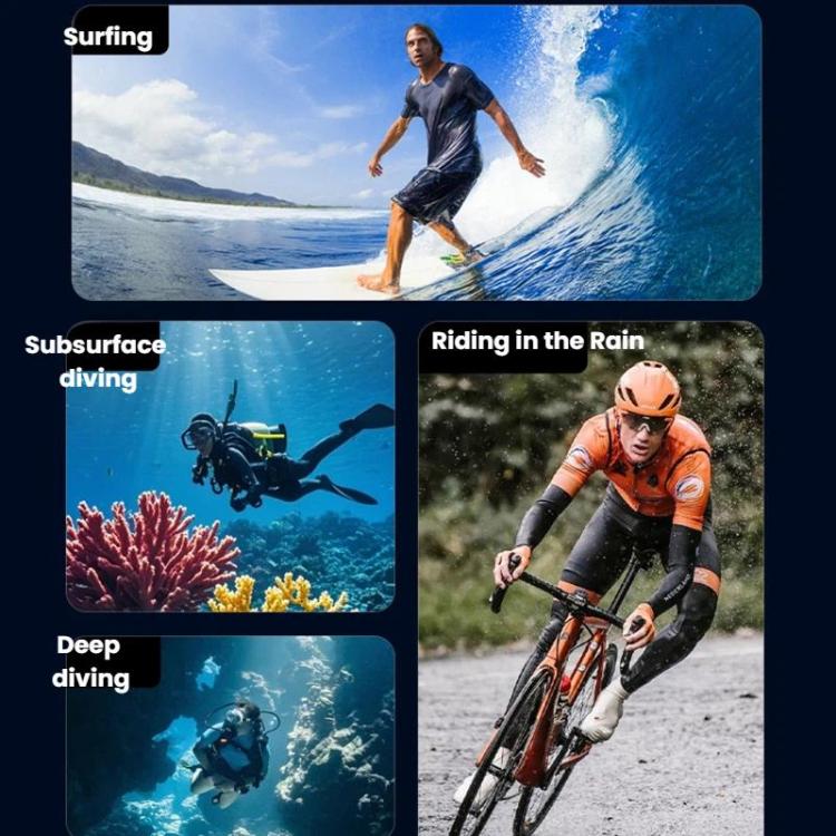 Carcasa impermeable, 70 m, IPX8, para buceo, con doble zapata fría para DJI Osmo Action 6 (transparente) — imagen 10